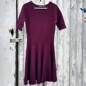 Ivanka Trump Fit & Flare Sweater Dress